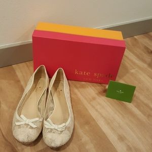 Kate Spade banner lace ballet flats